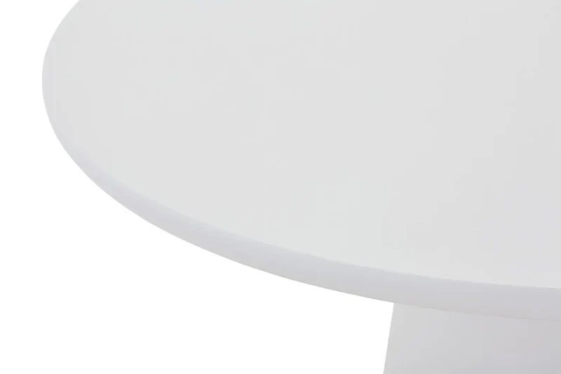 Table Ronde Effet Ciment Écru TAVINA pour salle à manger - 120 cm