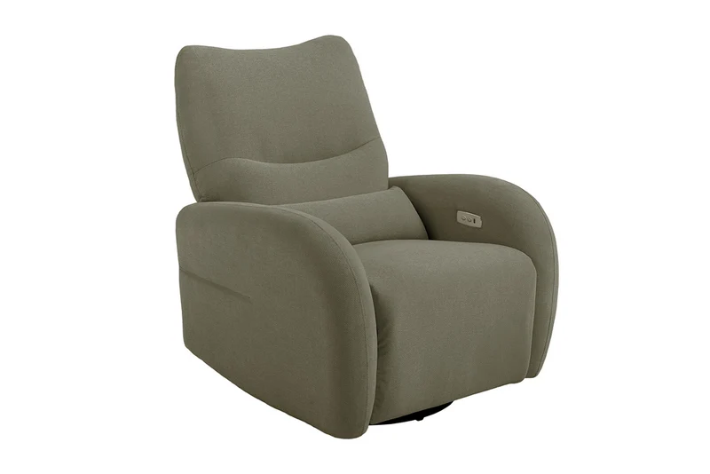 Fauteuil de cinéma électrique PRIORITY vert inclus coussin 360° rotatif avec prise USB