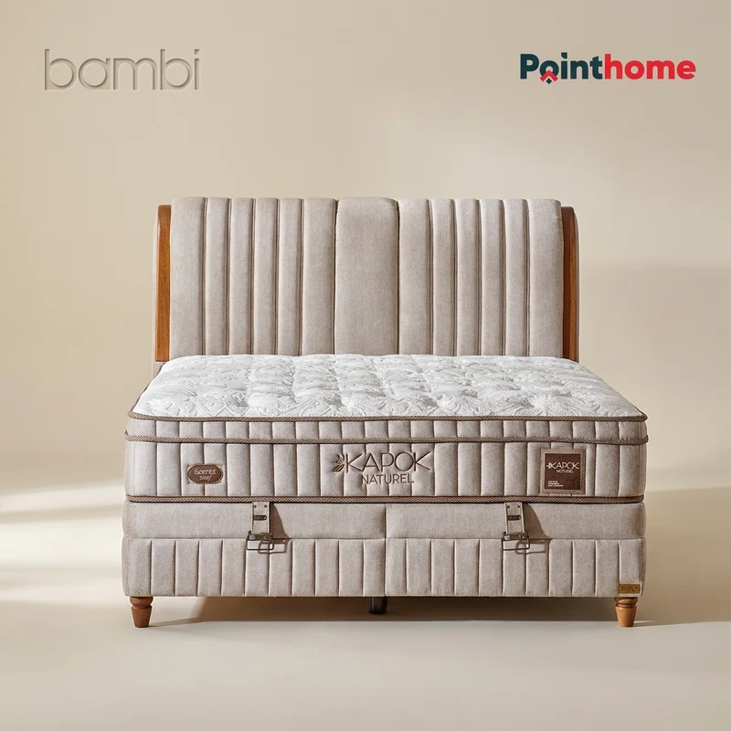 Bambi | Kapok Naturel | Ensemble de lit coffre
