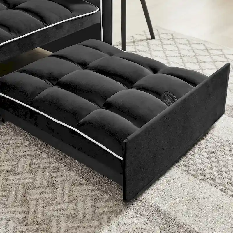 Lit canapé-fauteuil pliant ajustable 3-en-1