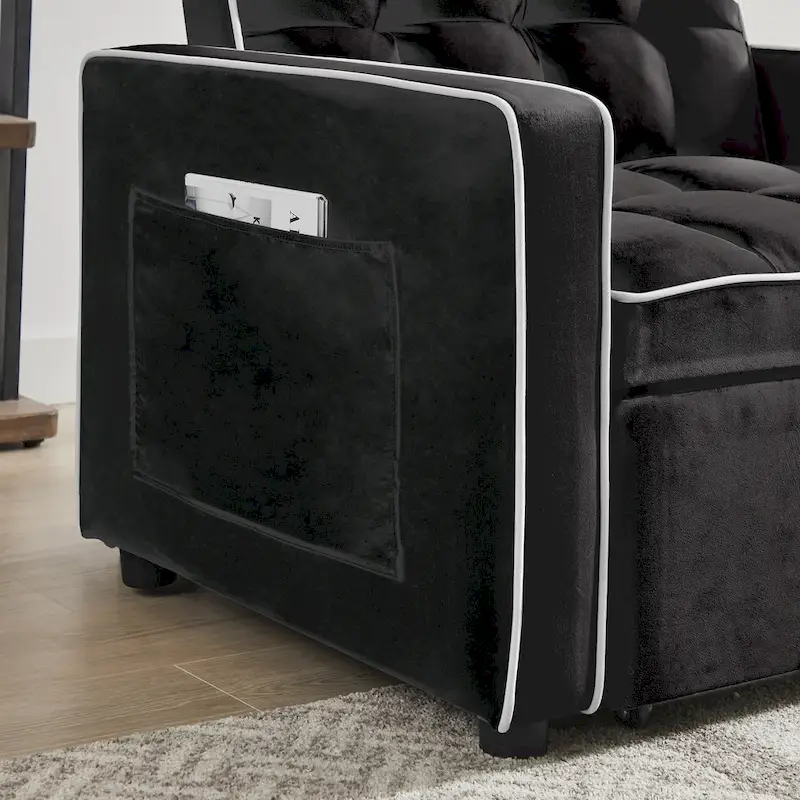 Lit canapé-fauteuil pliant ajustable 3-en-1