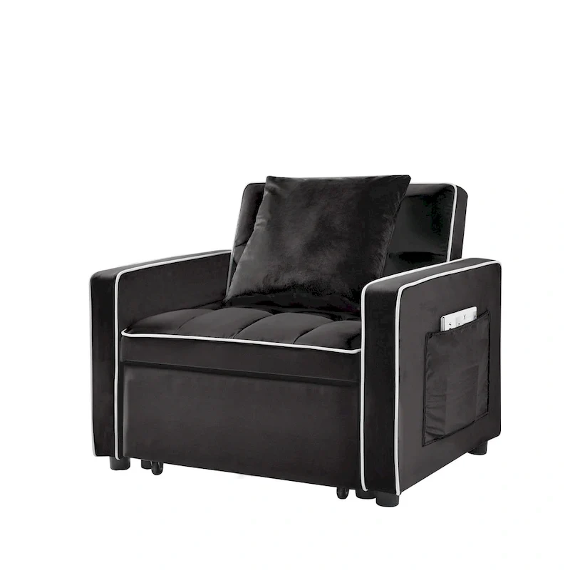 Lit canapé-fauteuil pliant ajustable 3-en-1
