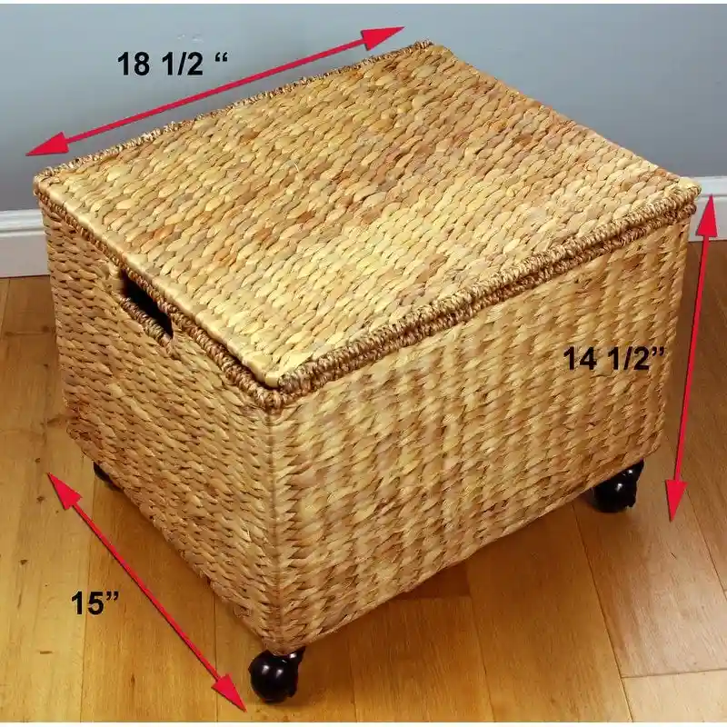 Meuble de classement et support d'imprimante à roulettes Seagrass avec plateau relevable