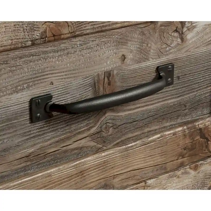 Bureau 3 tiroirs pour la maison avec rangement pour dossiers et quincaillerie en fer forgé