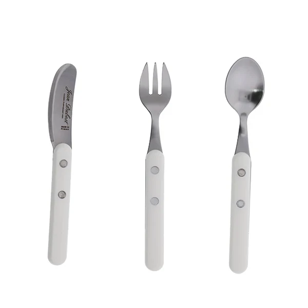 3 couverts enfants Bistrot à la française blanc Jean Dubost