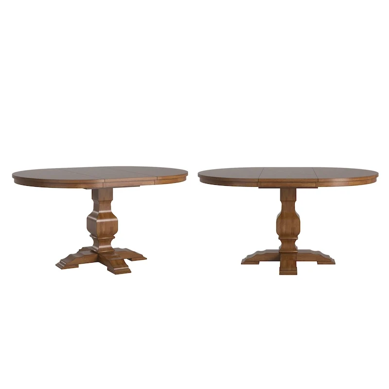Table à manger ovale extensible – Pied central