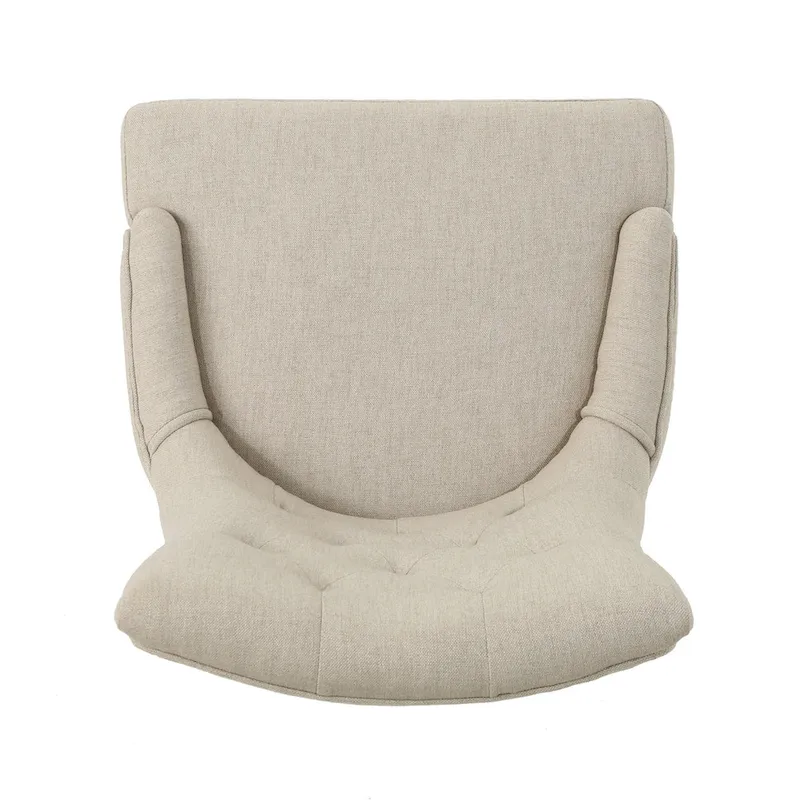 Fauteuil de bureau pivotant capitonné avec vérin à gaz et piètement chromé à roulettes
