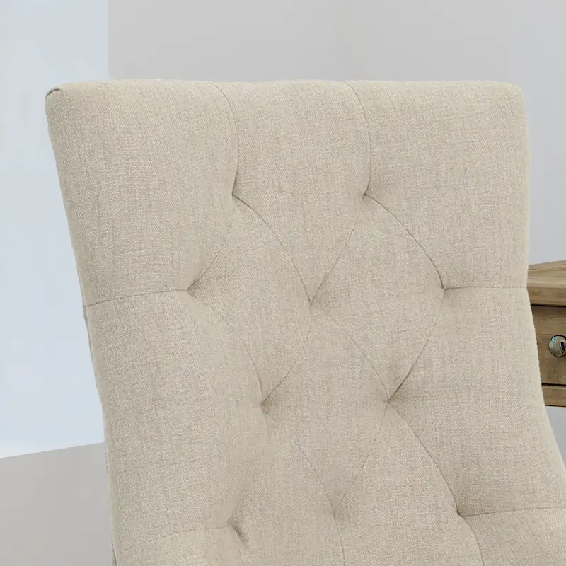 Fauteuil de bureau pivotant capitonné avec vérin à gaz et piètement chromé à roulettes