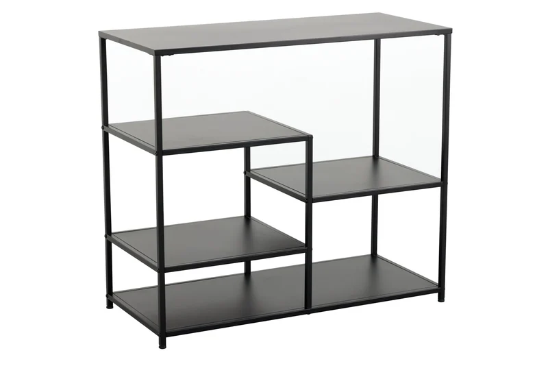 Etagère industrielle DURA STEEL 90cm console métal noir