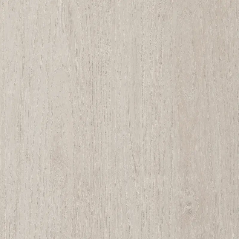 Table basse ronde scandinave de 81 cm avec base cannelée et finition aspect bois