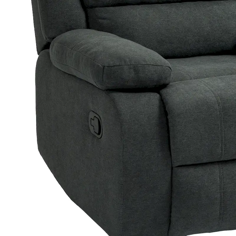 Fauteuil inclinable manuel avec inclinaison à 155 degrés et coussin à ressorts haute densité