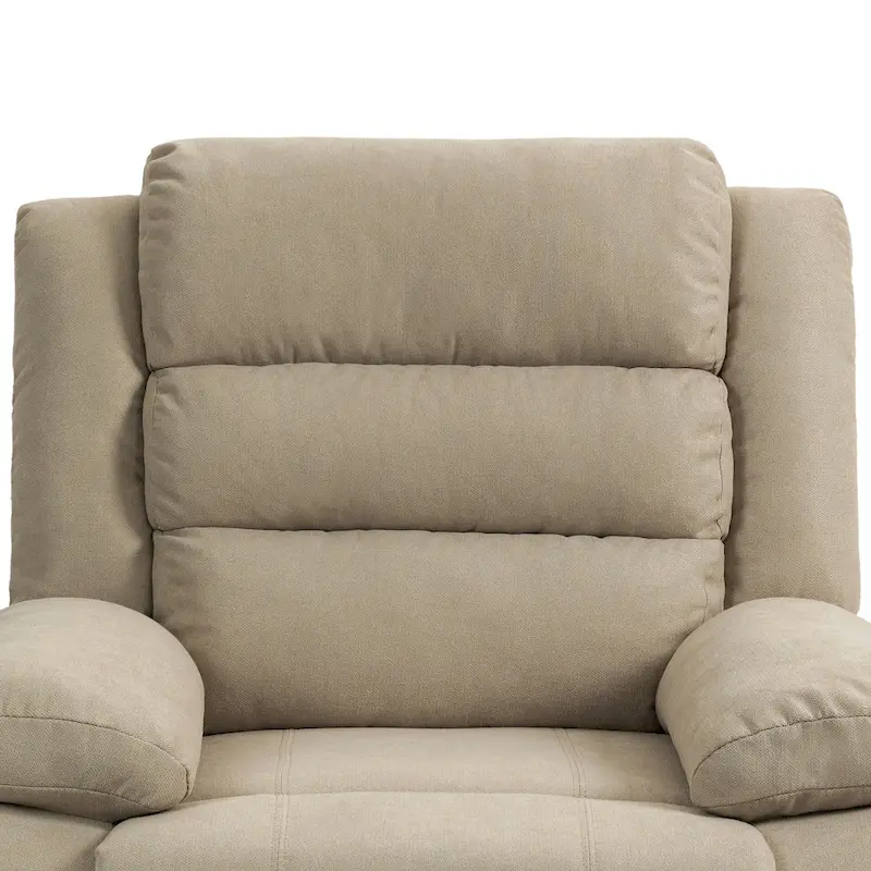 Fauteuil inclinable manuel avec inclinaison à 155 degrés et coussin à ressorts haute densité