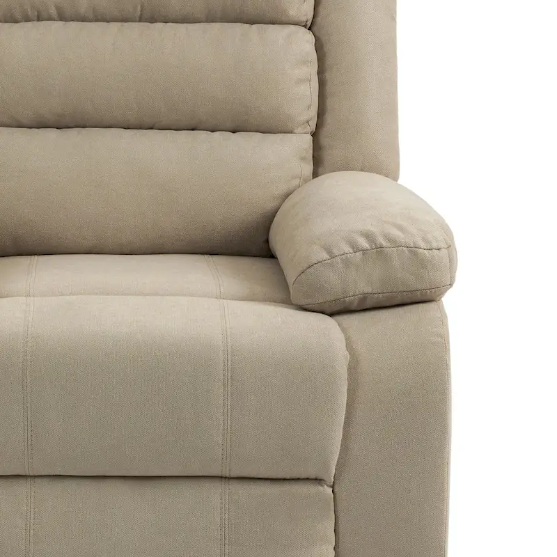 Fauteuil inclinable manuel avec inclinaison à 155 degrés et coussin à ressorts haute densité