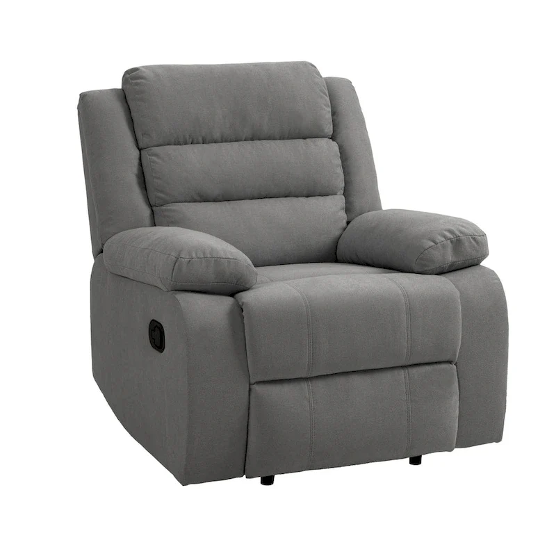 Fauteuil inclinable manuel avec inclinaison à 155 degrés et coussin à ressorts haute densité