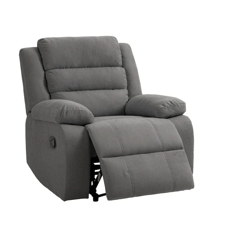 Fauteuil inclinable manuel avec inclinaison à 155 degrés et coussin à ressorts haute densité