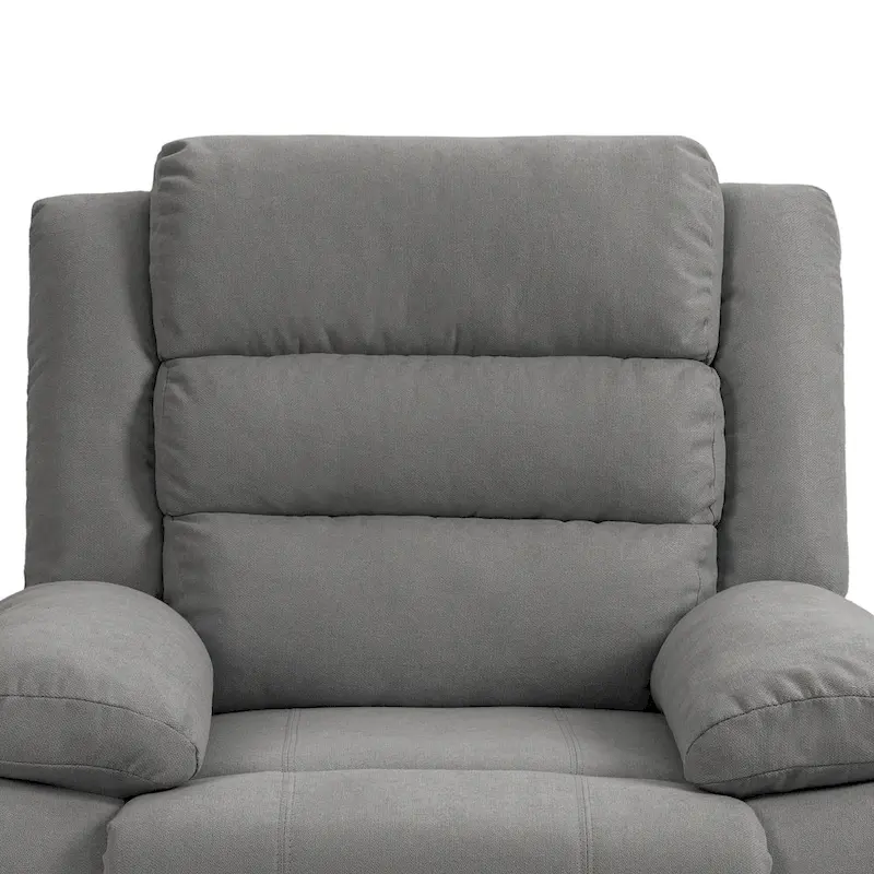 Fauteuil inclinable manuel avec inclinaison à 155 degrés et coussin à ressorts haute densité