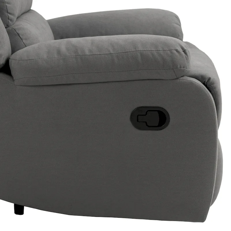 Fauteuil inclinable manuel avec inclinaison à 155 degrés et coussin à ressorts haute densité