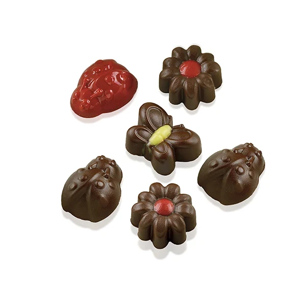 1 Moule 15 chocolats Printemps en silicone Silikomart