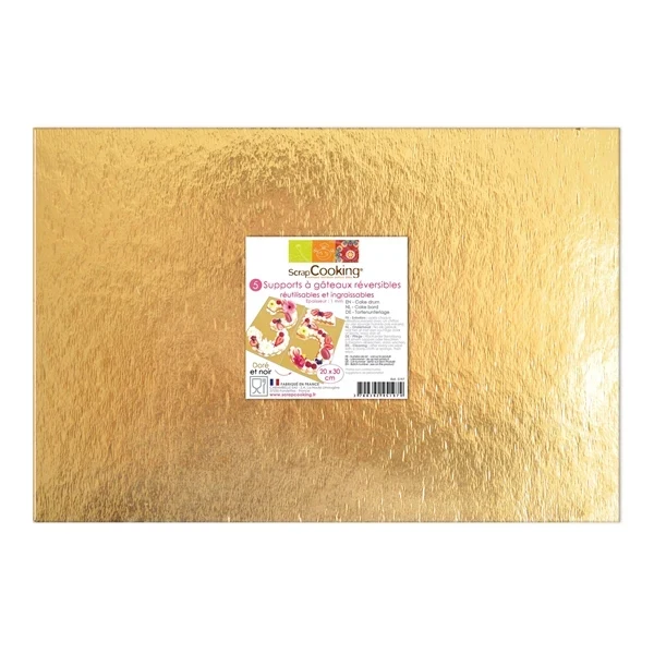 5 supports gâteaux 20*30 Scrapcooking