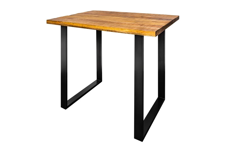 Table de bar solide IRON CRAFT 120cm table de bar en bois de manguier naturel design industriel