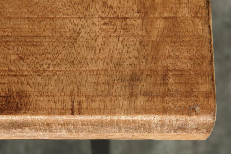 Table de bar solide IRON CRAFT 120cm table de bar en bois de manguier naturel design industriel