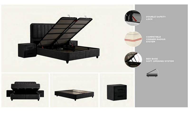BSS LEOBEDD | Ensemble de lit coffre