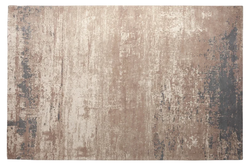 Tapis vintage en coton MODERN ART 350x240cm gris beige délavé aspect usé