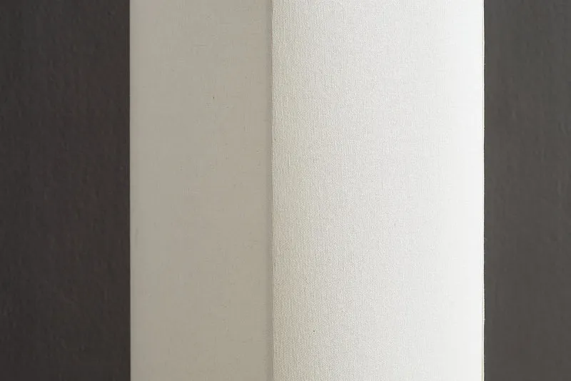 Lot de 2x Lampe sur pied moderne AGAPUNE 120cm blanc clair-brun base en bambou abat-jour en tissu