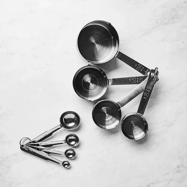 4 cuillères mesures en inox De Buyer