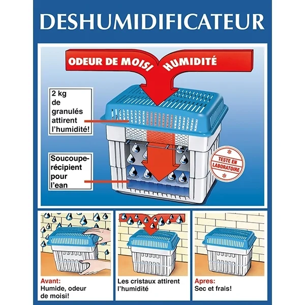 Absorbeur d'humidité 2kg Wenko by Maximex