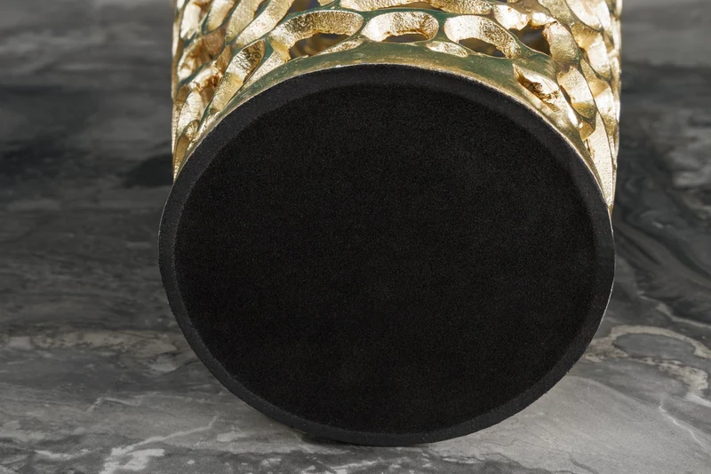 Filigrane Design XXL Vase ABSTRACT LEAF 90cm gold Handarbeit