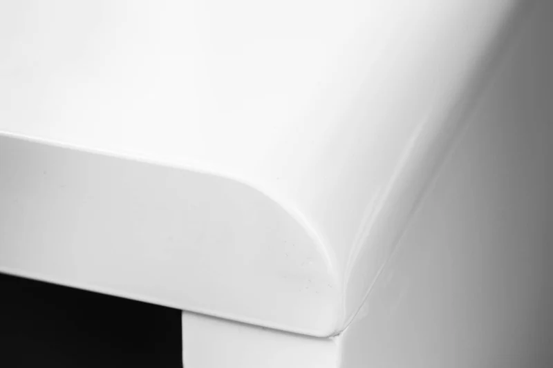 Design bureau FAST TRADE 120cm blanc haute brillance bureau de travail