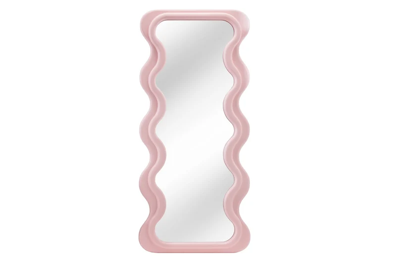 Miroir mural design CURVY 160cm rose