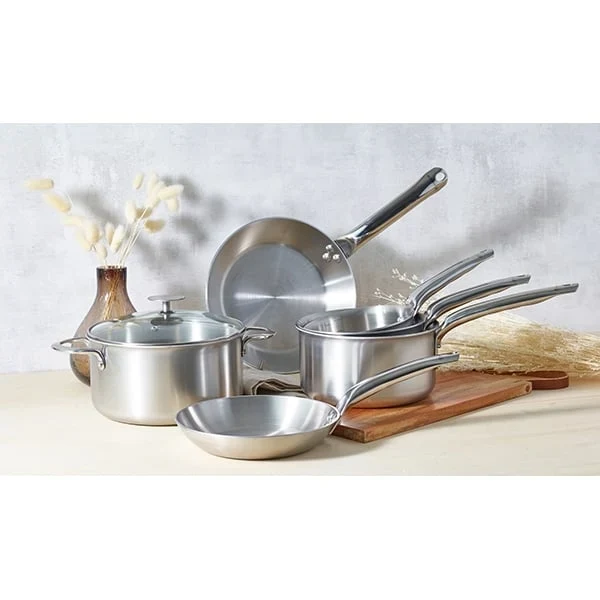 Batterie de cuisine 7 pièces tout inox Alchimy De Buyer