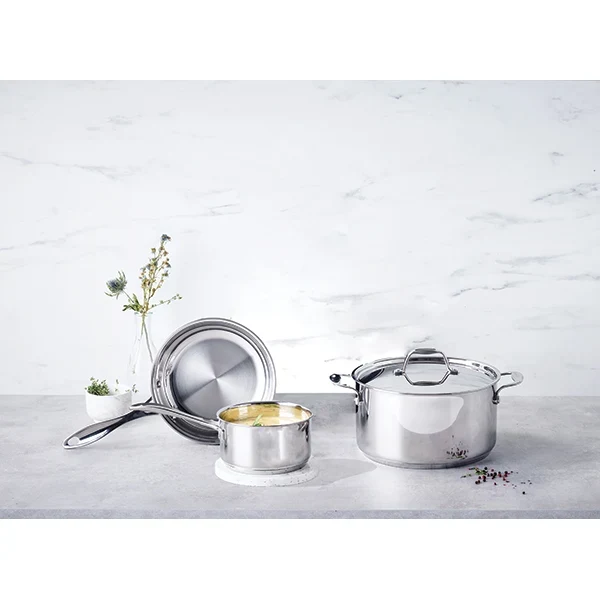 Batterie de cuisine 8 pièces tout inox Chef Beka
