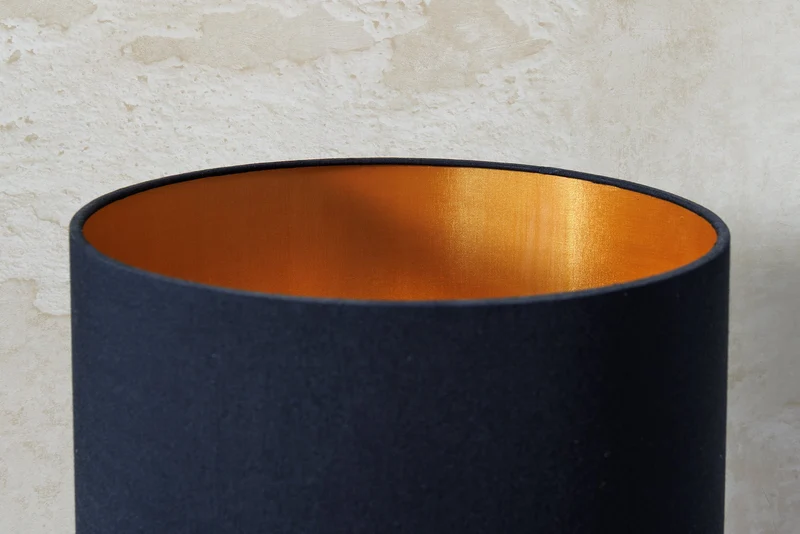 Lampe de table JEWELRY 75cm noir doré bois de fer naturel bois massif