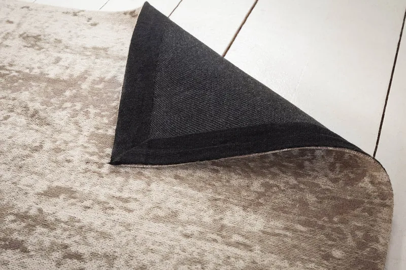 Tapis vintage en coton MODERN ART XXL 350x240cm beige-gris lavé aspect usé