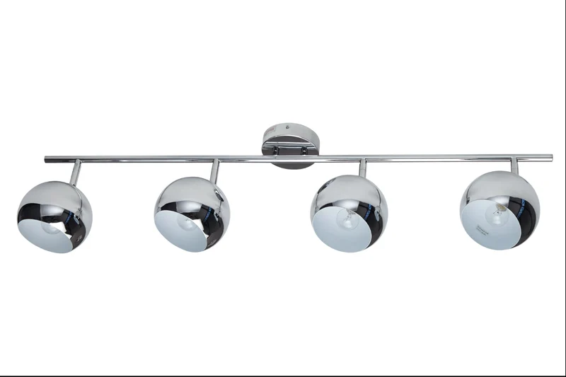 Moderne plafonnière BUBBLE 105cm argent chrome suspension