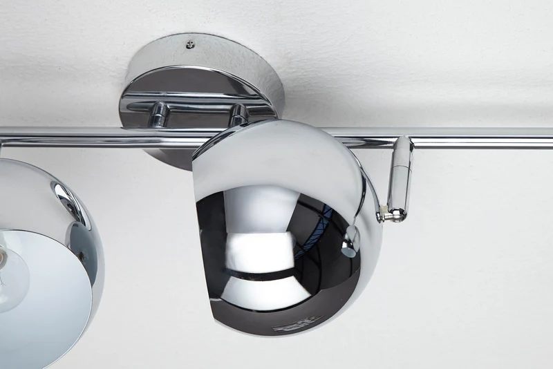 Moderne plafonnière BUBBLE 105cm argent chrome suspension