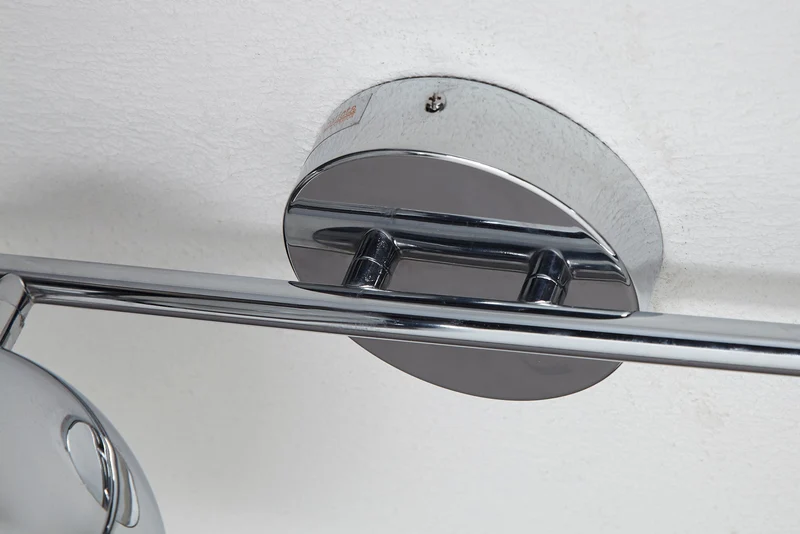 Moderne plafonnière BUBBLE 105cm argent chrome suspension