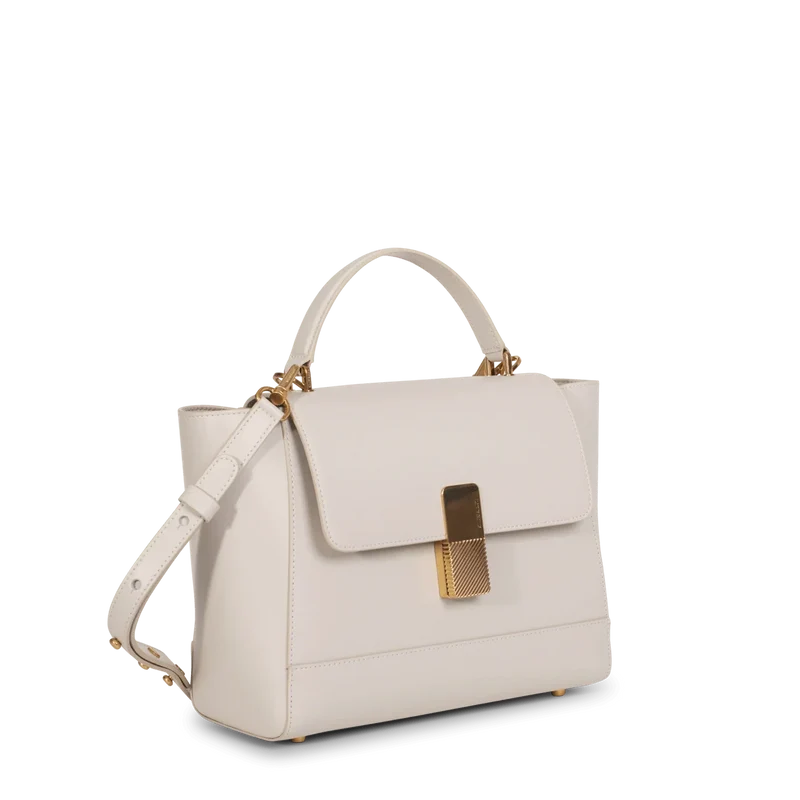 Marly - Cuir Box Blanc Cassé