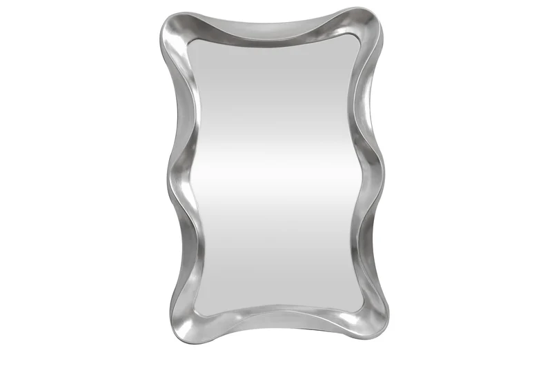 Miroir mural moderne ALICE 120cm argent suspension variable
