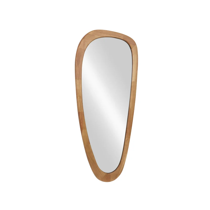 Miroir mural massif ORGANIC 120cm naturel design bois de chêne