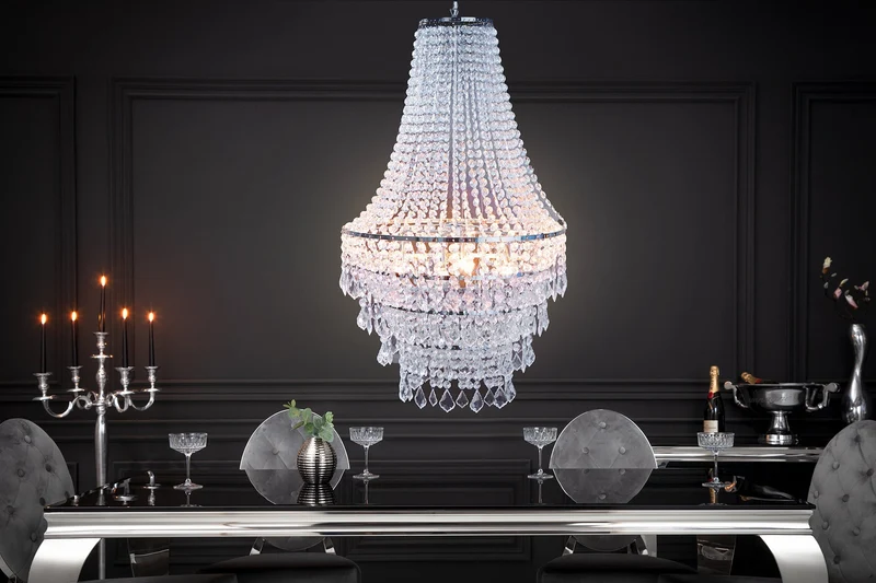 Lustre extravagant ROYAL XL 105cm lampe suspendue baroque