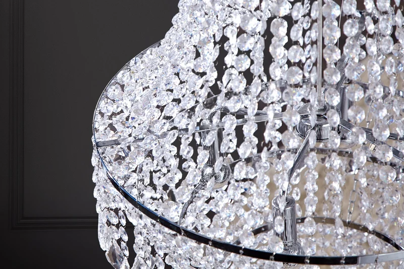 Lustre extravagant ROYAL XL 105cm lampe suspendue baroque