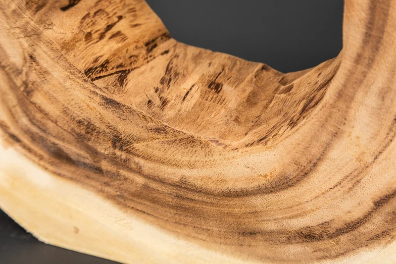 Lampe de table unique ORGANIC ARTWORK 65 cm nature crème blanc arbre arc-en-ciel avec abat-jour en lin