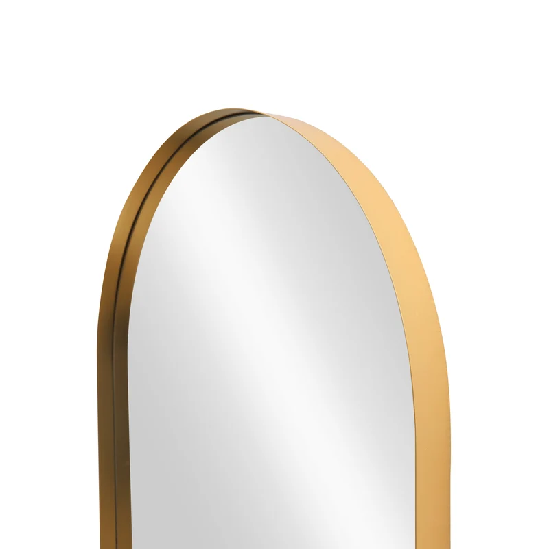 Miroir mural moderne ARCA 160cm or Aluminium