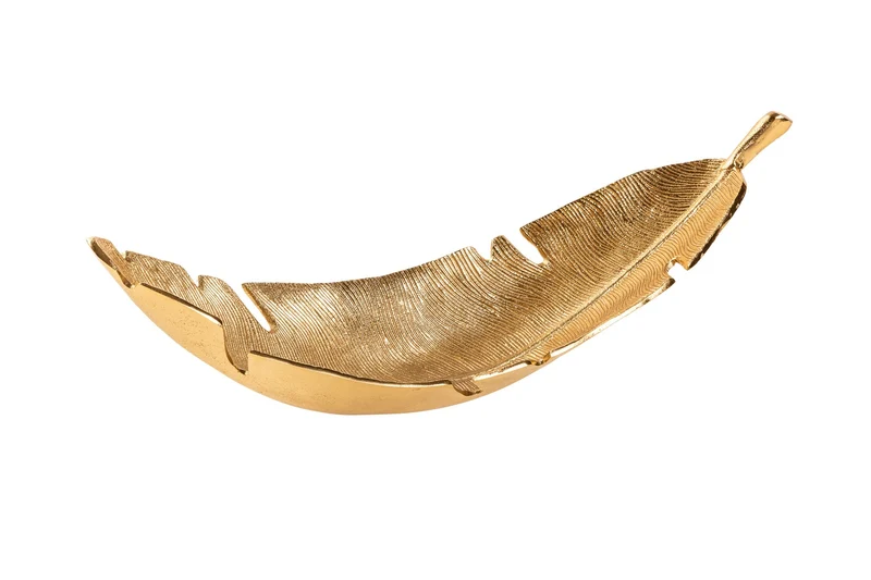 Bol décoratif design GOLD LEAF 65cm feuille d’or design métal fait main