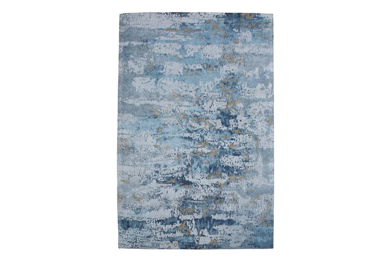 Tapis design ABSTRAIT 240x160cm coton bleu