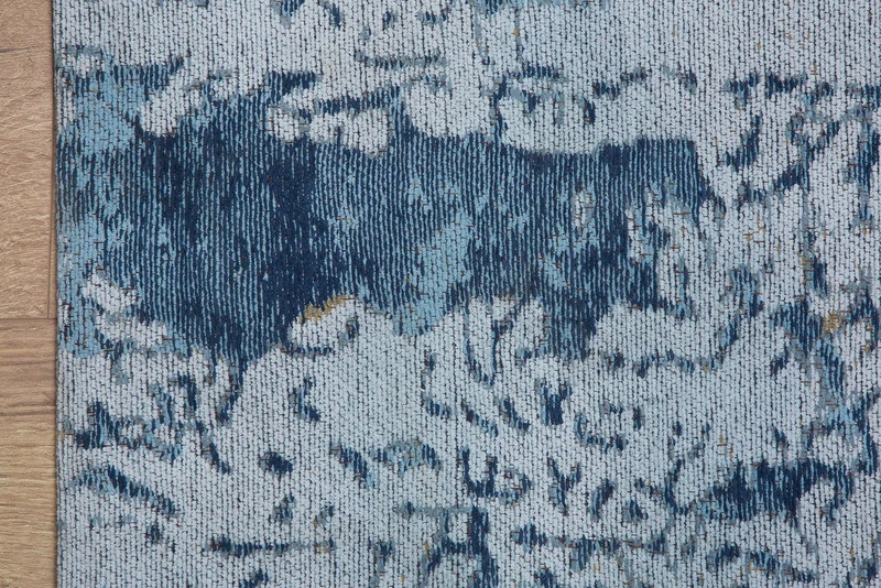 Tapis design ABSTRAIT 240x160cm coton bleu